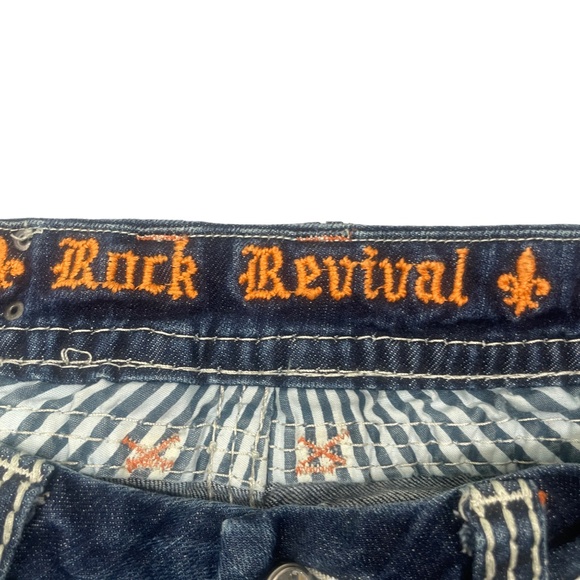 Rock Revial 28 Liz Easy Boot Cut Jeans Pockets Denim Mid Rise Curvy Fit - Picture 7 of 10